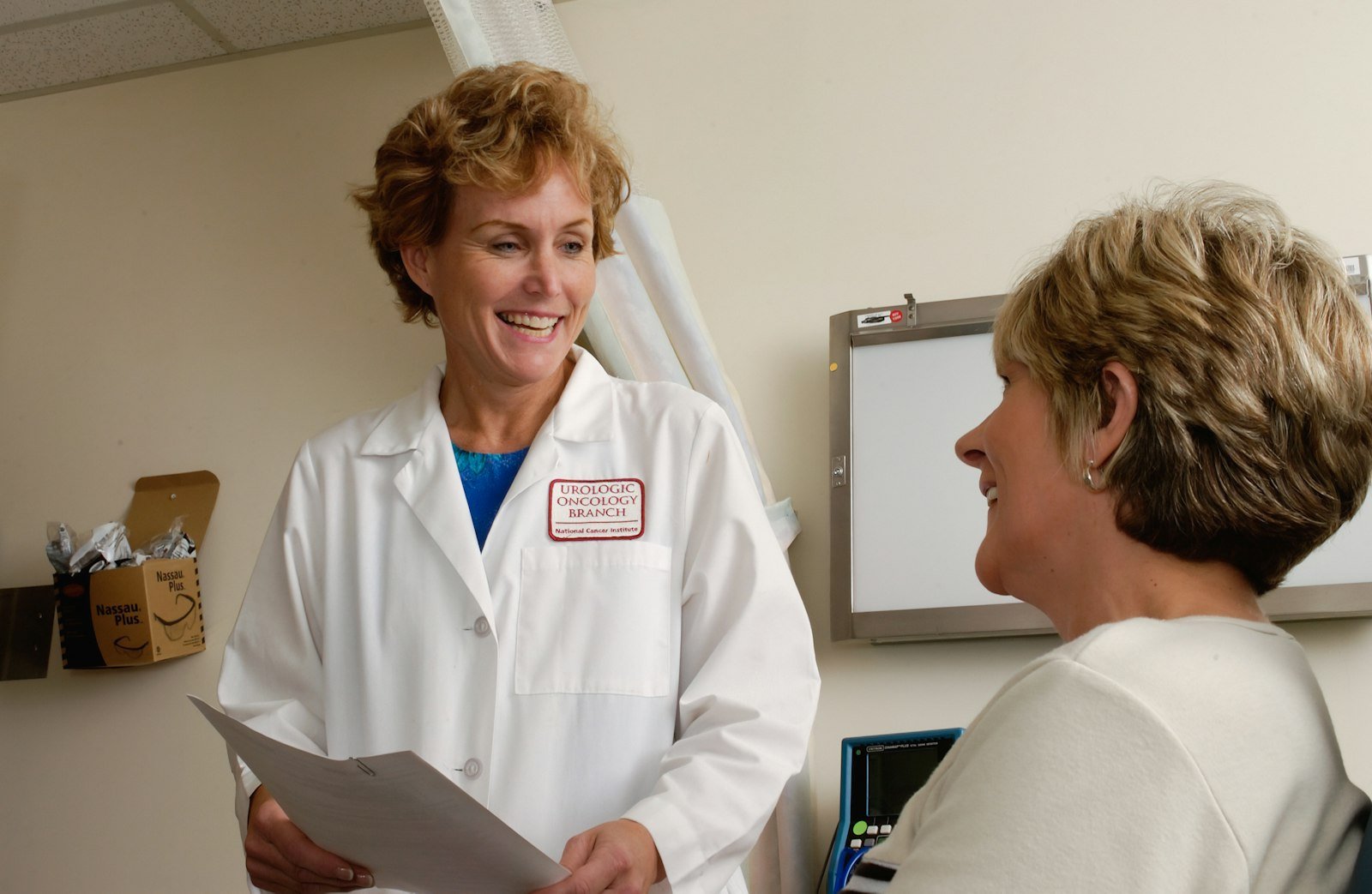 Doctor explaining health results to a patient