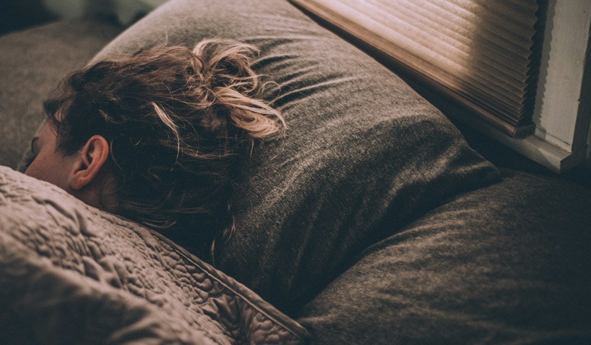Person sleeping peacefully